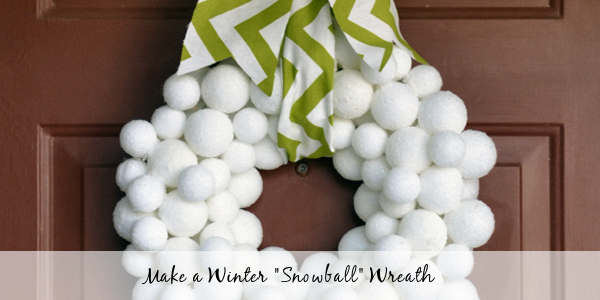 Winter Snowball Wreath