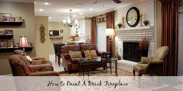 How To Paint A Brick Fireplace